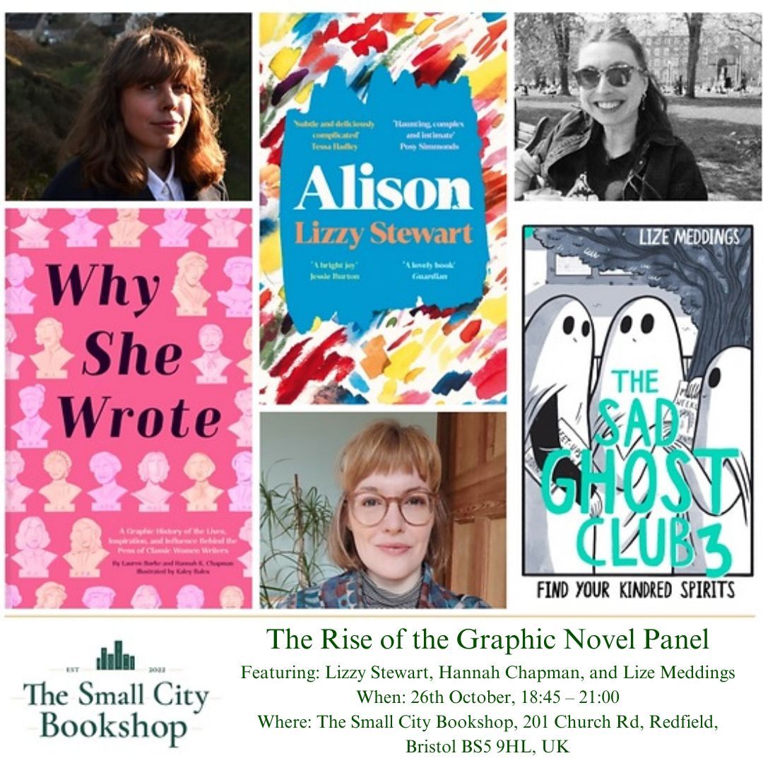 Avery Hill Publishing (@averyhillpubl) on Twitter photo Date for your diary!
Make sure to attend the <a href="/smallcitybooks/">The Small City Bookshop</a> Rise of the Graphic Novel Panel featuring @lizzystewart, Hannah K Chapman, and Lize Meddings of <a href="/thesadghostclub/">The Sad Ghost Club</a>... It looks like an excellent panel!
Book your ticket: buff.ly/3RCuwBn Date for your diary!
Make sure to attend the <a href="/smallcitybooks/">The Small City Bookshop</a> Rise of the Graphic Novel Panel featuring @lizzystewart, Hannah K Chapman, and Lize Meddings of <a href="/thesadghostclub/">The Sad Ghost Club</a>... It looks like an excellent panel!
Book your ticket: buff.ly/3RCuwBn