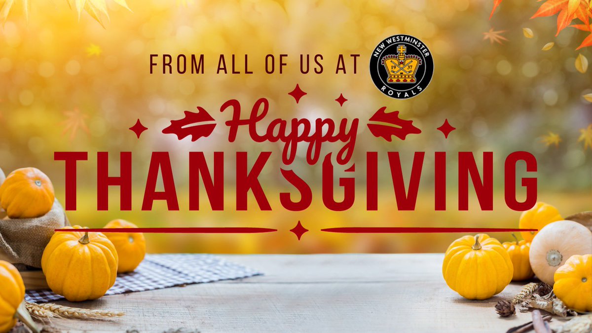Wishing you all a Happy Thanksgiving! #newwestroyalsmha #newwestminster #minorhockey #bchockey #thanksgiving #happythanksgiving