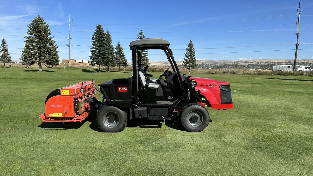 BenjaminAvolio's tweet photo. Last 2 weeks in review:
- Fairways aerified: 18
- Collars and approaches punched: 18
- Irr. Heads Ruined: 1
- Days of course closure: 0.5
- Golfers asking to do their lawn next: 400+ https://t.co/FJGMB1NfQN