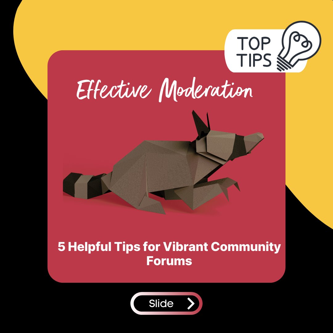 zammadhq's tweet photo. While an active community forum enhances customer experience and creates value, the question remains: how can you maintain their vibrancy? ๐ฌย
Discover 5 essential moderation tips to keep discussions alive! ๐ฌ๐ก
https://t.co/lZ6fFHEHaE
#CommunityForumsย #Zammad #GoodInsight https://t.co/2jlK2TL7TO
