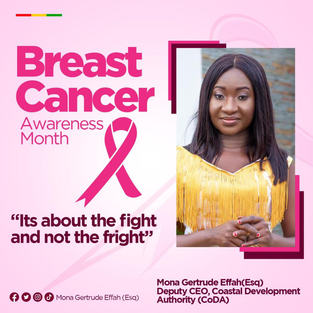 MonaEsq's tweet photo. Breast Cancer Awareness Month 

“its about the fight and not the fright”

©️ MONA 4 WASSA EAST https://t.co/zoTZJO174D