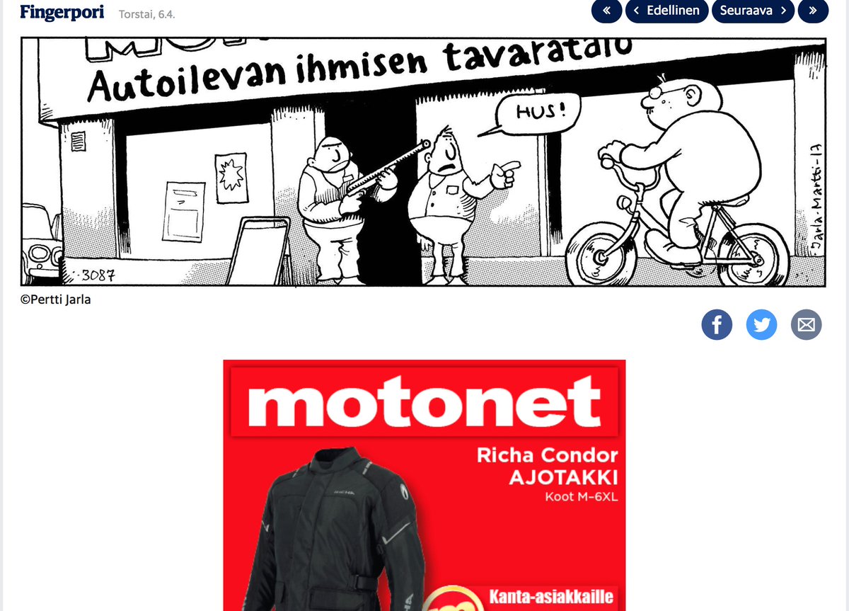 Kohdentaminen. Kuvakaappaus vuodelta 2017 @PerttiJarla
