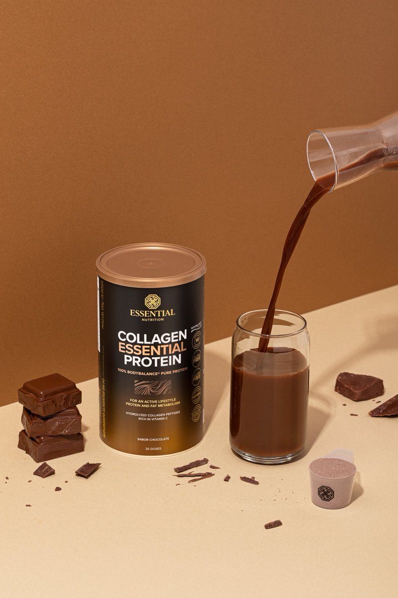 O delicioso sabor do chocolate aliado à proteína do colágeno🤎