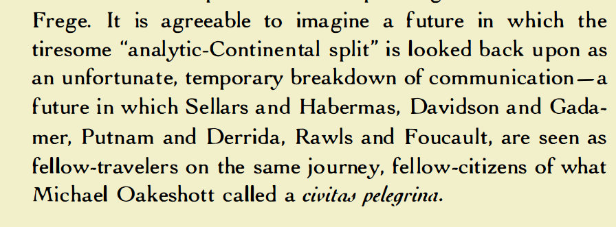 I have to agree with Rorty on this one.