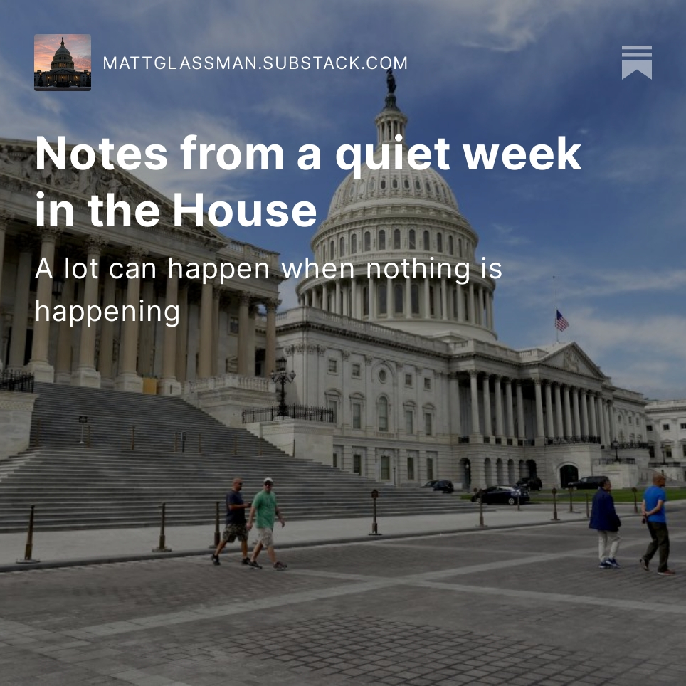 MattGlassman312's tweet photo. Some further thoughts on the Speaker pro tempore; a field guide to the election this week; and no, I have no clue what is going to happen politically.
https://t.co/9vOdLR1Hi2 https://t.co/gm8u1S7GBi