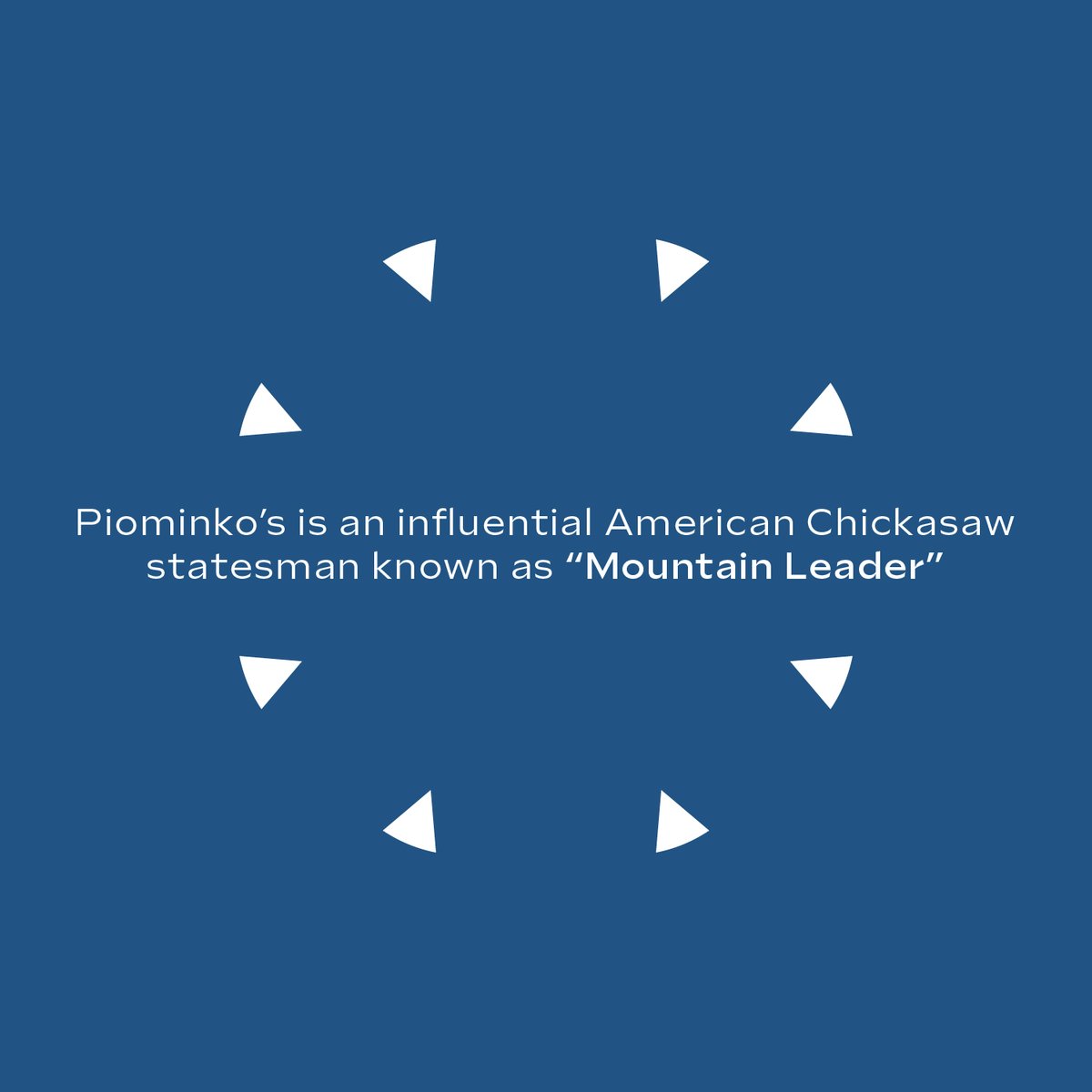 On the second Monday in October, the Chickasaw Nation celebrates and honors the great early American Chickasaw statesman known as “Mountain Leader.” Piominko's legacy as an influential Chickasaw leader reflects the values of The Chickasaw Nation! 

#chickasaw #ccb