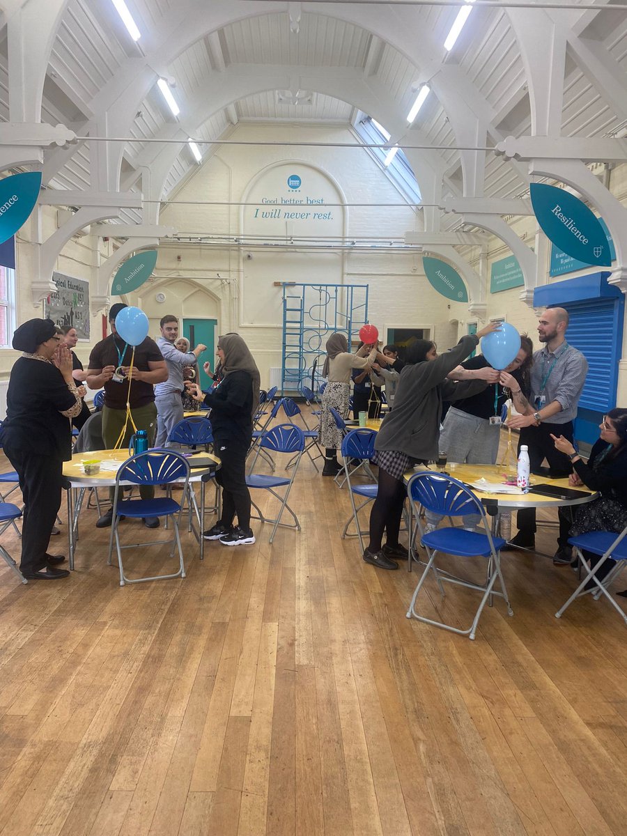 Some staff were tied up in knots and others pasta-test during our Mental Health CPD Spaghetti challenge @Arktindal @ArkSchools #Mentalhealthweek