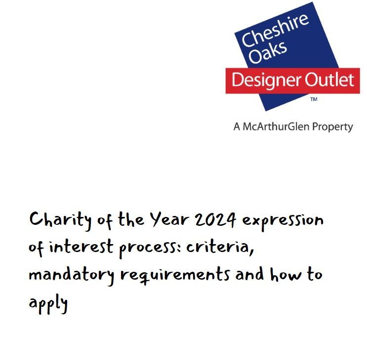 Does your charity support people in #EllesmerePort? Fancy teaming up with @McArthurGlenUK Cheshire Oaks as its Charity of the Year 2024? ⏲️ Express your interest by 16th Oct: 👉 buff.ly/3ZNaMNw