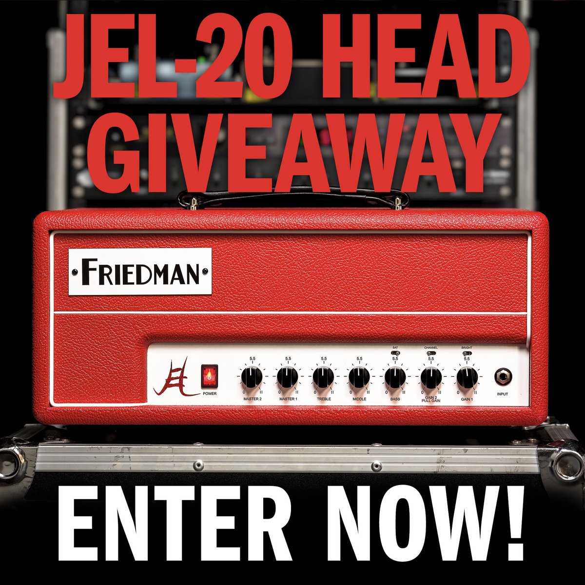 FriedmanAmps's tweet photo. Giveaway is now live! The Prize:

❤️ A Friedman JEL-20 head

❤️‍🔥 PLUS a 15 minute personal video call with both BOTH David Friedman AND Jake E. Lee!

📧🗞️ You just have to sign up for our e-mail newsletter to be eligible to win

For all details &amp; to enter: https://t.co/EZ41Pj4t01 https://t.co/80mnRW3IA7