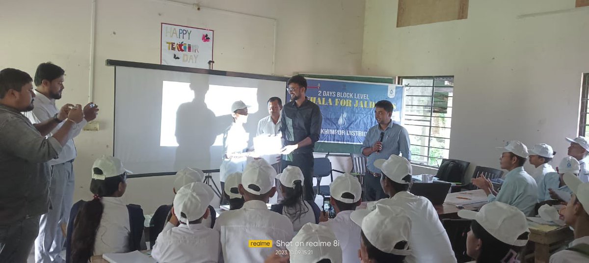 LakhimpurDist's tweet photo. Today on 9th October'2023, Day 2 of #Jalshalas for #Jaldoots under  @JJM_Assam was organized and successfully completed at Lohit Dikrong  School, Bihpuria under the supervision of Shri Arjit Mahajan,IAS,Assistant Commissioner, Lakhimpur.
@CMOfficeAssam @jayanta_malla @ias_arjit https://t.co/YXcleHPOAH