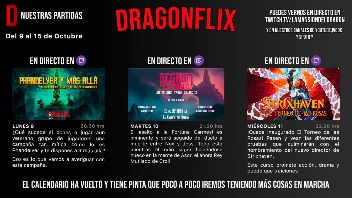 La Mansión del Dragón tweet media