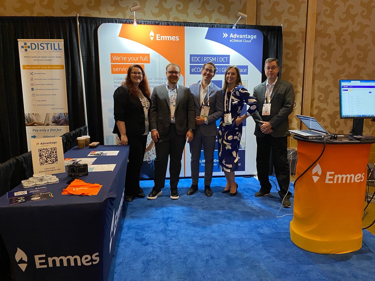EmmesCRO's tweet image. Don’t forget to stop by booth #130 at #SCDM2023! You can meet with our team to discuss anything regarding your needs for clinical trials and data management, as well as learn all about our clinical data platform and how it can benefit your project!