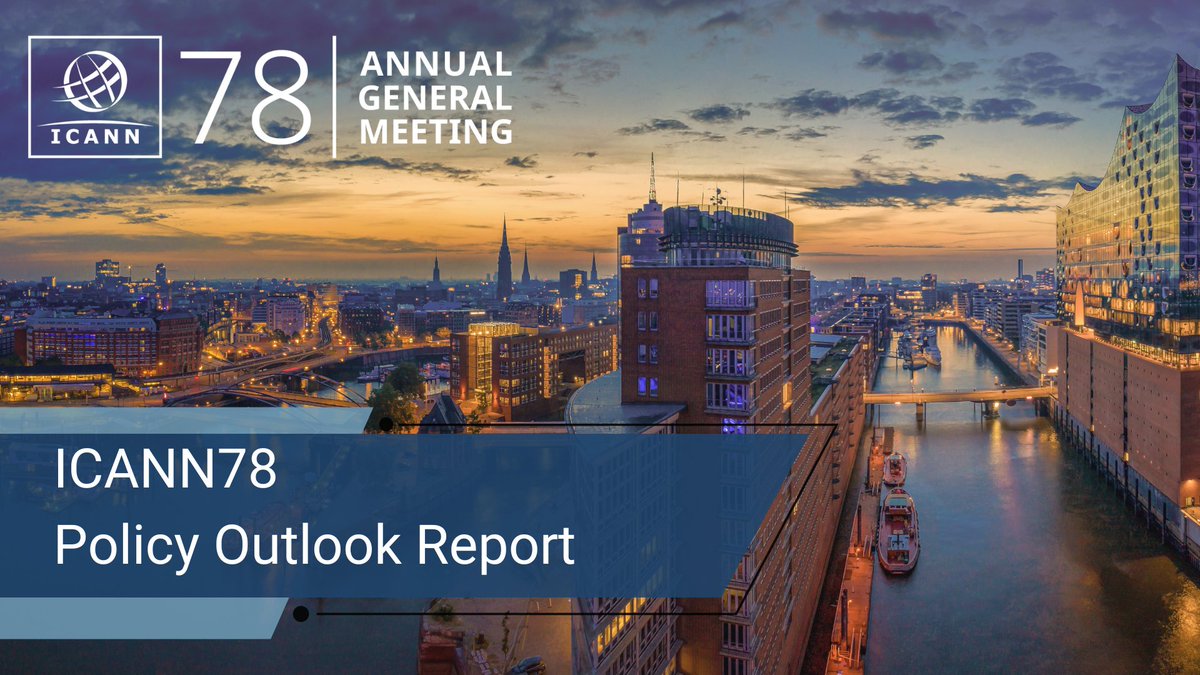The #ICANN78 Policy Outlook is out! Get the inside scoop on what the Supporting Organizations &amp; Advisory Committees are up to before the Annual General Meeting. The report is a must-read for all ICANN78 participants. go.icann.org/outlook78  #ICANN  #policy #internetgovernance