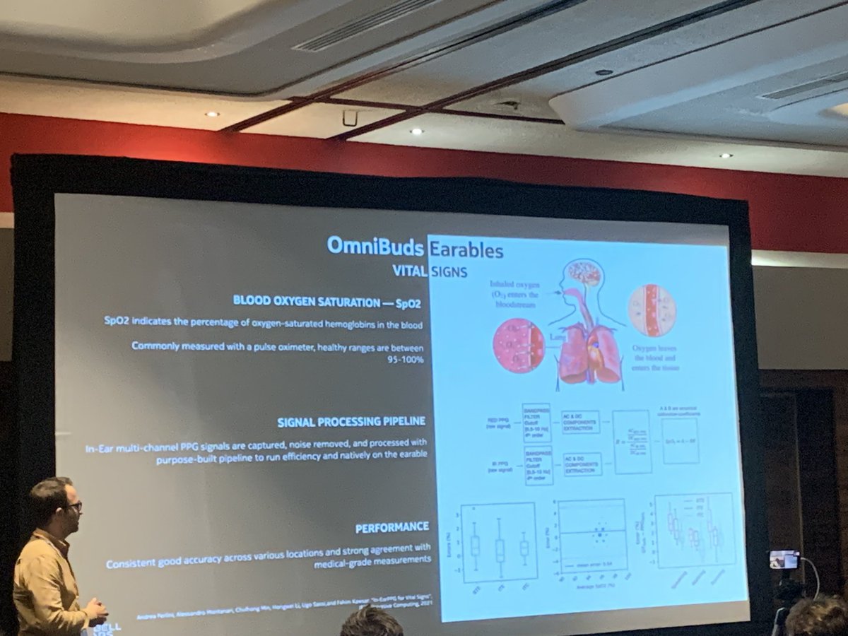 EarComp 2024 (@earcomp) on Twitter photo There is great turnout for <a href="/a_montanari/">Alessandro Montanari</a>’s keynote covering the OmniBud platform at #EarComp, as he describes Nokia Bell Labs’s research on the optimal fit of the earbuds and pipelines to extract vital signs!
#earables #UbiComp23 There is great turnout for <a href="/a_montanari/">Alessandro Montanari</a>’s keynote covering the OmniBud platform at #EarComp, as he describes Nokia Bell Labs’s research on the optimal fit of the earbuds and pipelines to extract vital signs!
#earables #UbiComp23