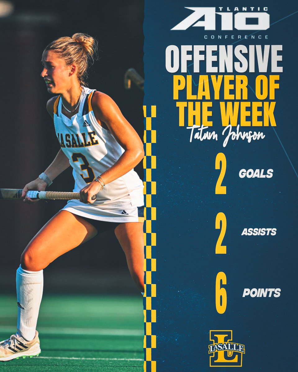 LaSalleFH's tweet photo. Let's show some love to our girl Tatum for being named this week's @atlantic10 Offensive Player of the Week 💯

✍️:https://t.co/FPMvdGGEtm
 
#GoExplorers🔭 https://t.co/rGvrSbnKiO