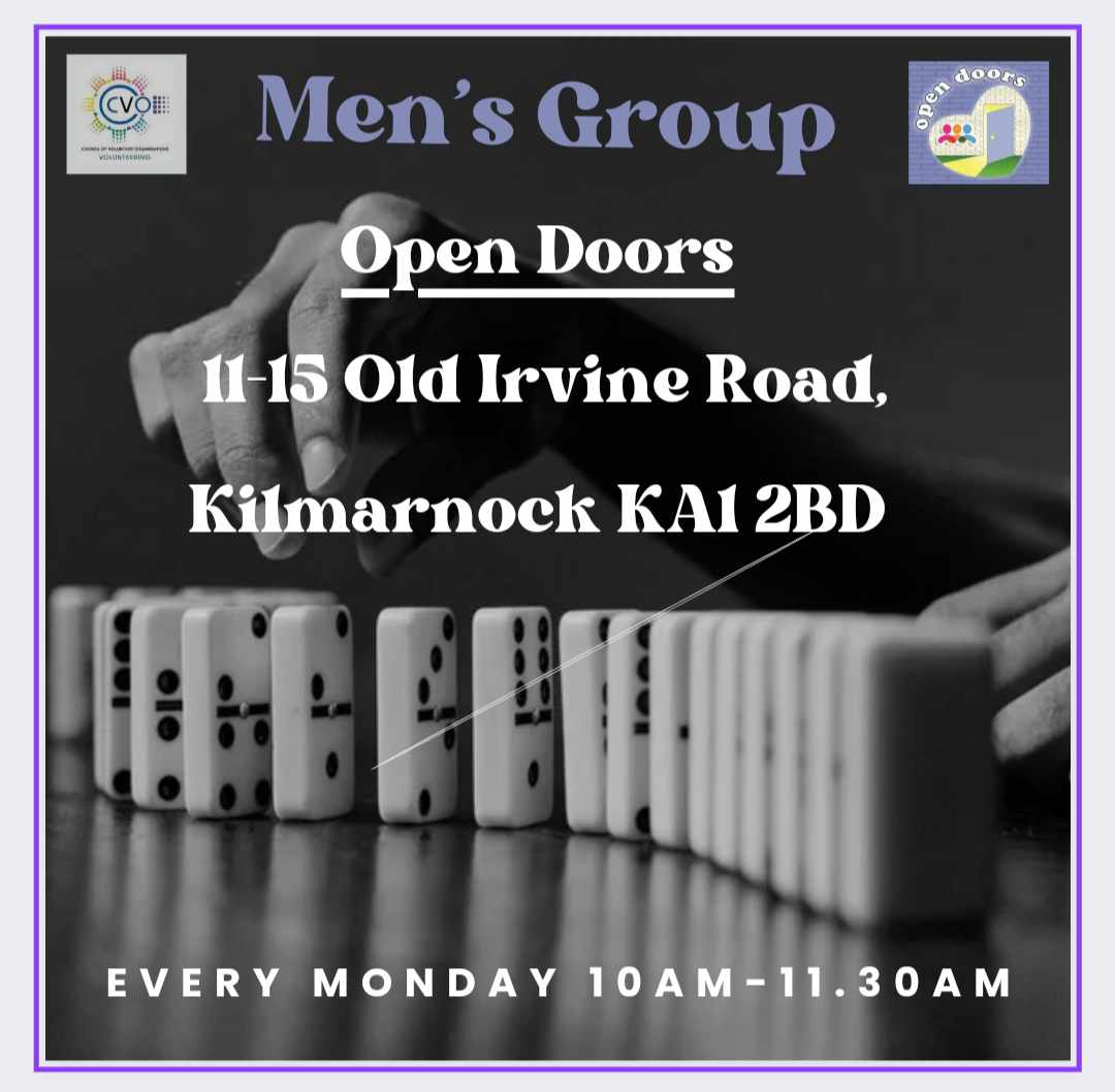 💙💙MONDAY MEN'S GROUP💙💙 The Open Doors Men’s Group is a space for men to socialise, play dominoes and cards, talk about the football and find solutions together. Our volunteers wanted to create a free space for men, who are least likely to come forward for support.