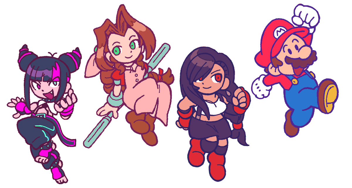エアリス・ゲインズブール 「wip? new chibis?」|mit | LOOKING FOR WORKのイラスト
