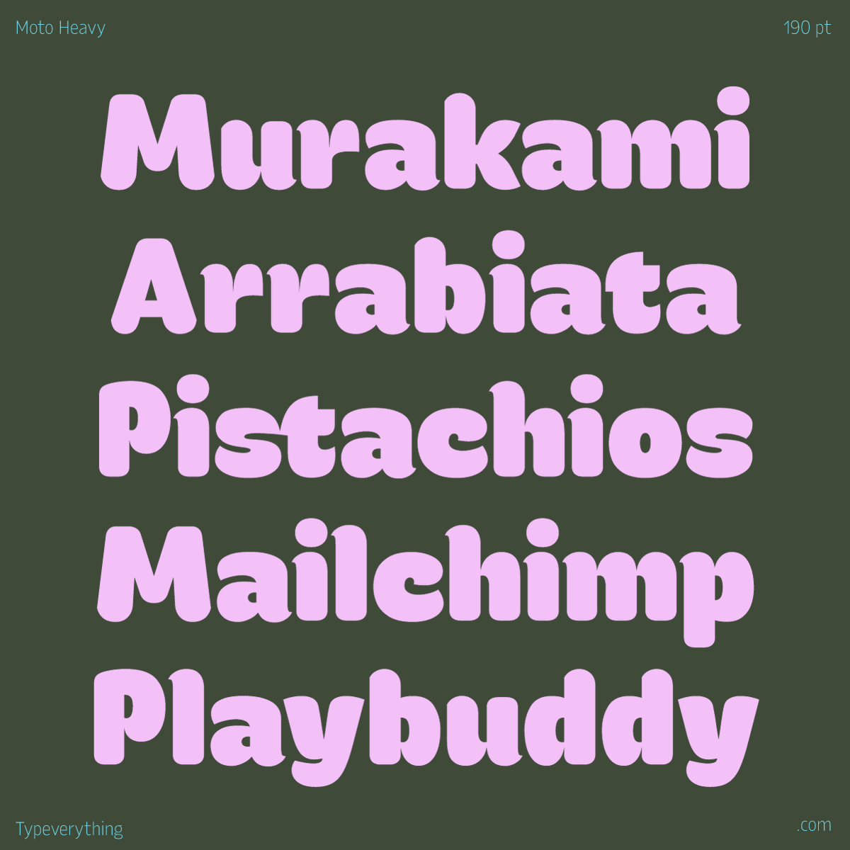 I've been working on a new typeface. Let's call it Moto for now. I wanted it to be fun. It has 9 weights (+variable) and it will soon be available from <a href="/typeverything/">Typeverything</a> Hope you like it! 

#fonts #typeverything