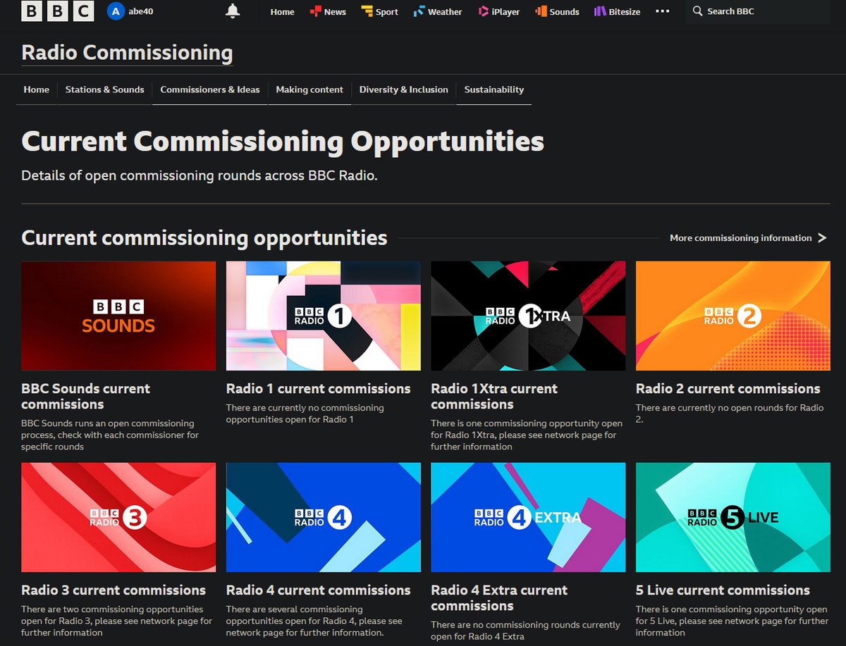 WeAreAudioUK's tweet photo. The BBC is looking for new suppliers for a number of its music radio programmes on Radio 2, 6Music and 1Xtra. Due to circumstances the deadlines are relatively short.

Details of the BBC’s commissioning round are on their commissioning website: https://t.co/dPCWVhwz28 https://t.co/dKeLH9rJK0