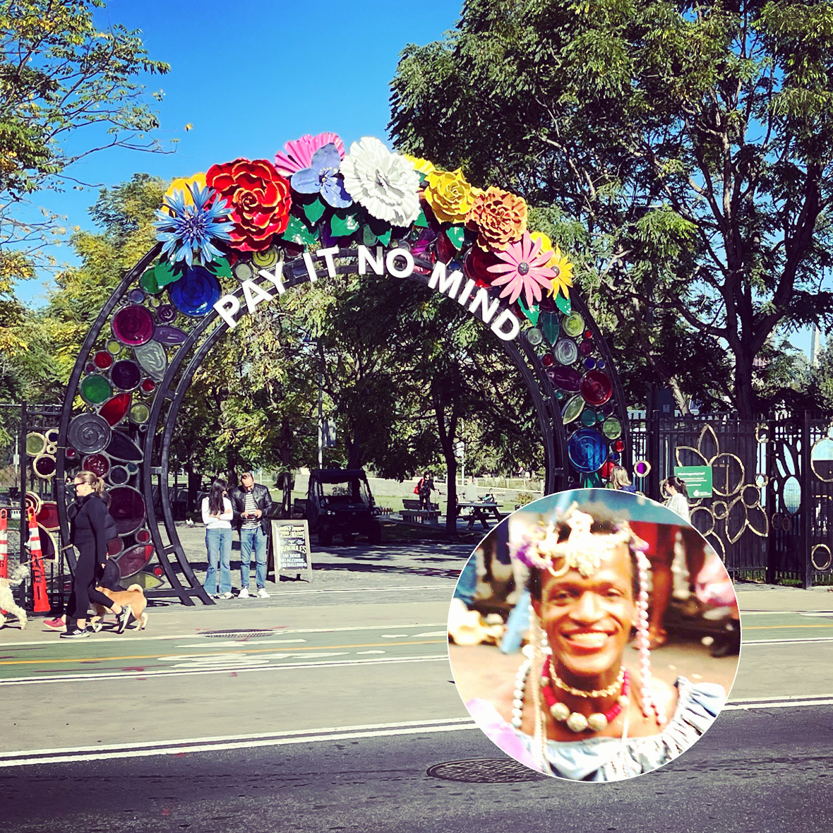 PrideLife_DWD's tweet photo. The seven-acre Marsha P. Johnson State Park along the East River in the Williamsburg neighborhood of Brooklyn finally has its new gate, just in time for LGBTQ History Month!

#marshapjohnson #marshapjohnsonstatepark #lgbtqhistorymonth #lgbtqhistory #payitnomind https://t.co/XJKxUlyeQT