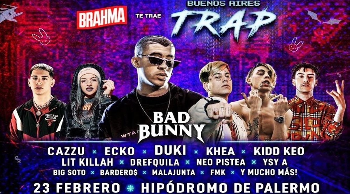 Que ganas de un festival como el 

“Buenos Aires Trap”

Ningún festival va poder igualar este LineUp.