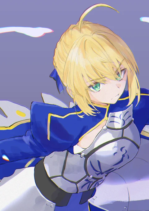 アルトリア 多分去年描いたやつを顔直してみた