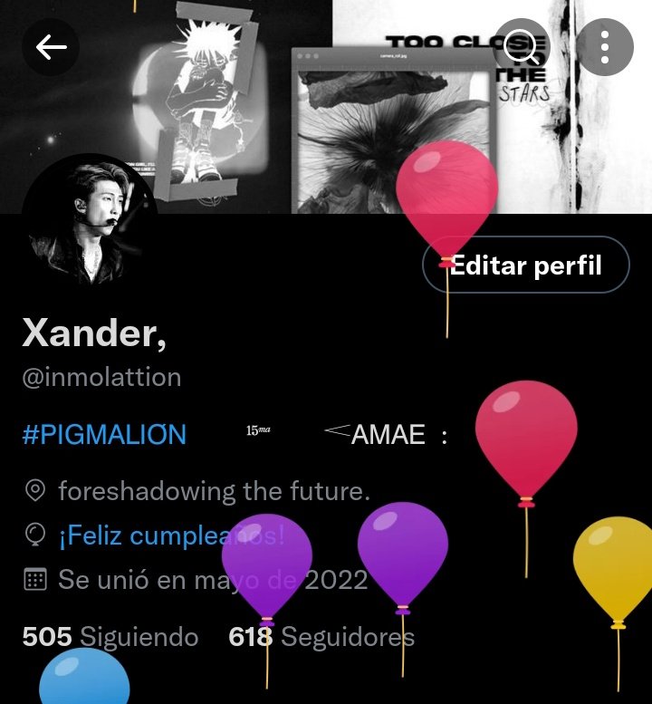 Me gusta ver los globitos cuando entro a mi perfil, me recuerdo que hoy va ser un día bonito.