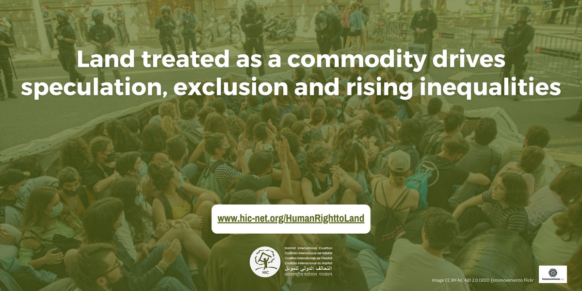 habitat_intl's tweet photo. At a time in which commodification and speculation of land are flagrant, it is evident that advancing toward fair, sustainable and inclusive economies, without recognizing #LandIsAHumanRight is impossible.

https://t.co/tPHMdiCvAe 

#UrbanOctober #HumanRightToLand https://t.co/Ozs23s1T76