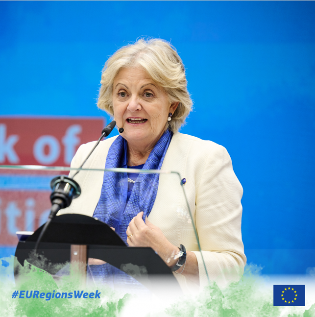 EUinmyRegion's tweet photo. Every #EURegion counts! Millions of businesses have been supported in the 2014-2020 period. 📈
"We need stories of places using cohesion support & improving public services & the environment, thus raising the quality of life for the citizens." @ElisaFerreiraEC 🗣️
#EURegionsWeek https://t.co/MQmicSI7OU