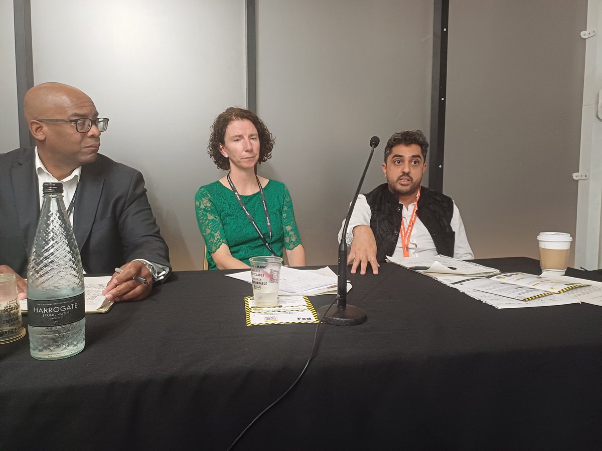 PDJSwallow's tweet photo. Excellent morning listening to 3 brilliant speakers on how @UKLabour can get Britain growing again

@RachelReevesMP on Labour's pledge to rebuild Britain (we couldn't get in the hall)

@rishi175 and @AnnelieseDodds on how BAME business owners need to be part of our growth mission https://t.co/RUnv0ZT3sv