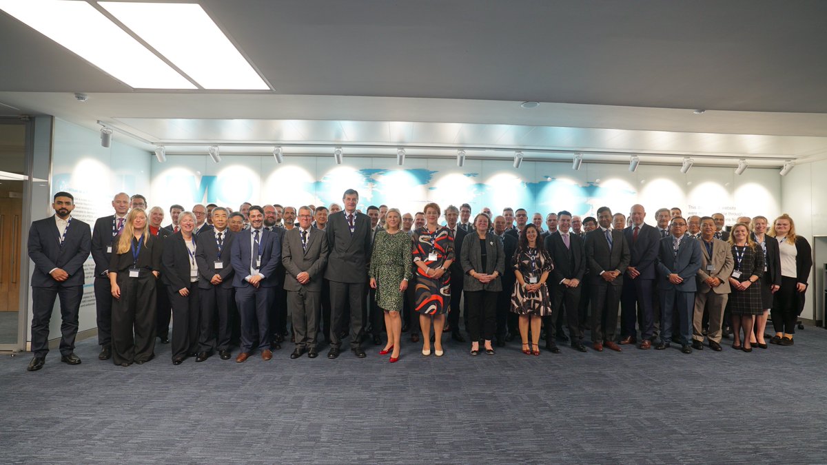maibgovuk's tweet photo. We are delighted that Maritime Minister, Baroness Vere @CharlotteV was able to join us this morning and welcome delegates to the Marine Accident Investigators' International Forum (MAIIF) 2023 in London. #MAIIF https://t.co/CRUFSUWecQ
