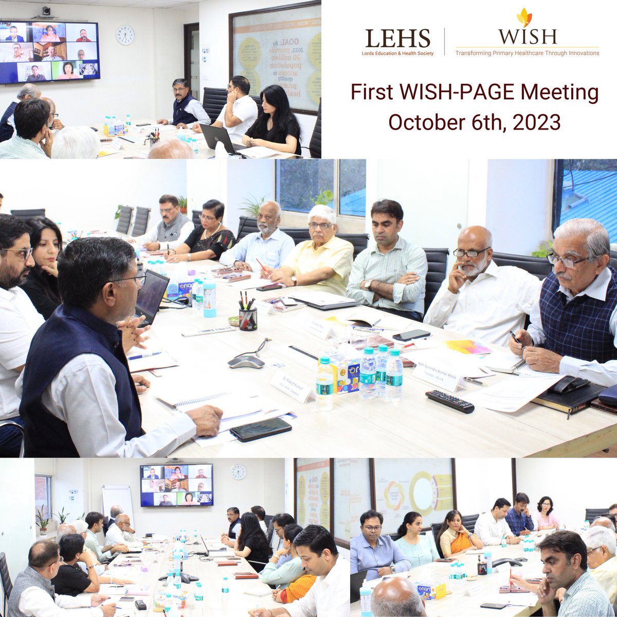 First WISH-PAGE (The Program Advisory Group of Experts) meeting was convened on Oct 6th 2023 in the presence of our esteemed PAGE members, Founder-Donor, Mr. Sunil Wadhwani and Dr. Rakesh Kumar, CEO - WISH. @DrRkumar92 #WISHFoundation #collaboration #knowledgeexchange