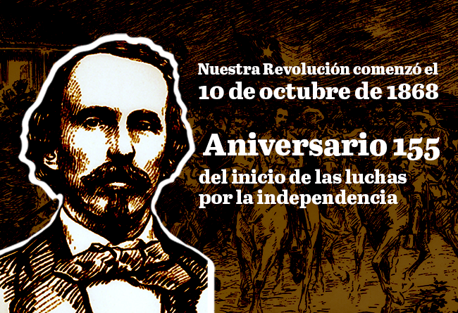#Cuba🇨🇺«¿Qué significa para nuestro pueblo el 10 de Octubre de 1868? Significa  el comienzo de cien años de lucha, el comienzo de la  revolución en Cuba, porque en Cuba solo ha habido una revolución: la que  comenzó Carlos Manuel de Céspedes el 10/101868». Fidel Castro Ruz