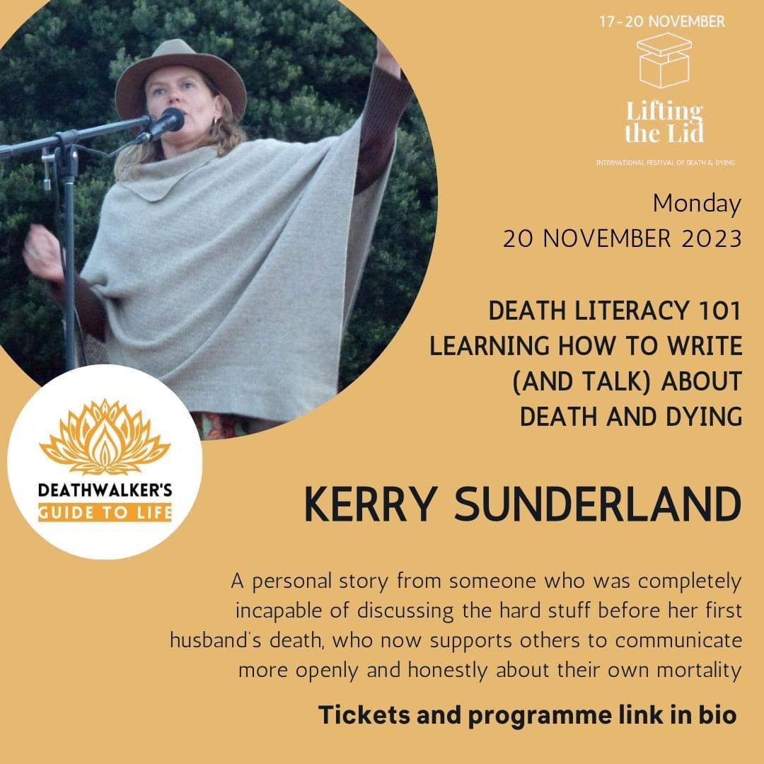 Liftingthelid (@liftingthelid21) on Twitter photo Weekend programme, full details and tickets for the 3rd annual Lifting The Lid International Festival of Death & Dying, 17-20 November, 2023, available now, link in bio. <a href="/writeaXmedia/">Kerry Sunderland</a> Weekend programme, full details and tickets for the 3rd annual Lifting The Lid International Festival of Death & Dying, 17-20 November, 2023, available now, link in bio. <a href="/writeaXmedia/">Kerry Sunderland</a>