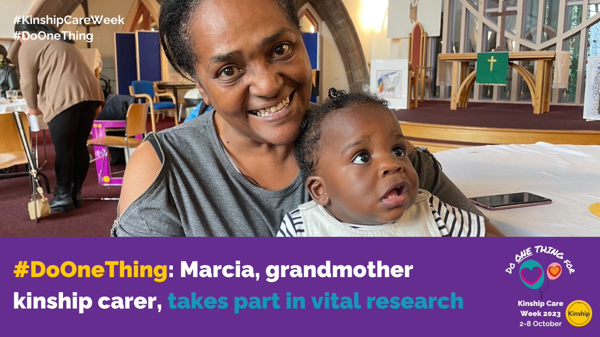 kinshipcharity's tweet photo. 🎉Marcia, a grandmother #KinshipCarer from Walsall, has shared her #DoOneThing action with us!

💪"For #KinshipCareWeek I’ve been compelled to take part in the Oxford University research project about informal caring arrangements in families within the black and Asian community." https://t.co/UzytB7YWUK