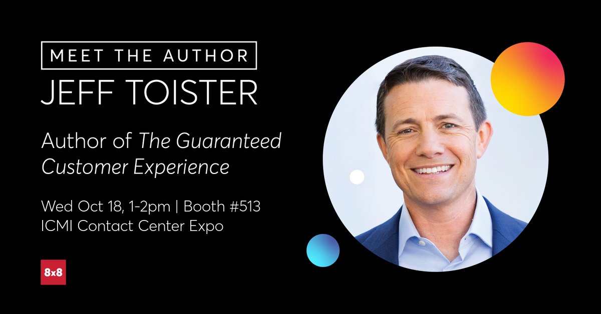 Will you be at #CCExpo next week?

The Guaranteed Customer Experience is the ultimate guide to winning and retaining customers.

Get your signed copy at the <a href="/8x8/">8x8</a> booth.

See you there!