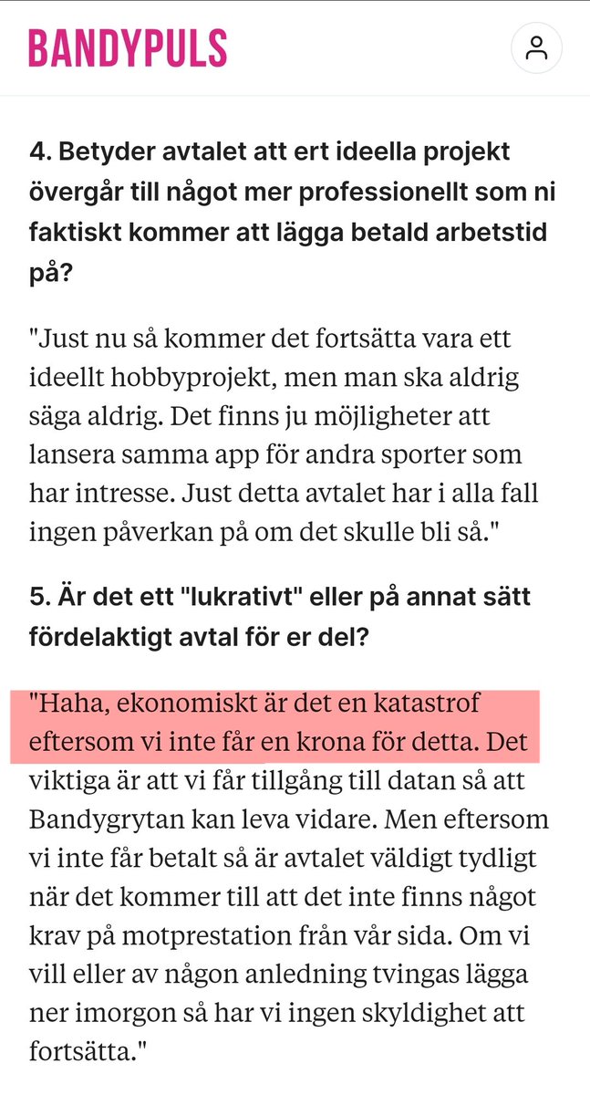 SBF sätter hoppet till <a href="/bandygrytan/">Bandygrytan</a>, som är "av yttersta vikt". Men när Bandygrytan då räddar dagen får de inte en krona.
Så då får vi supportrar visa vår uppskattning och stötta Bandygrytan i den mån vi kan. Hur du gör det kan du läsa om här:
om.bandygrytan.se/supportus
#svbandy