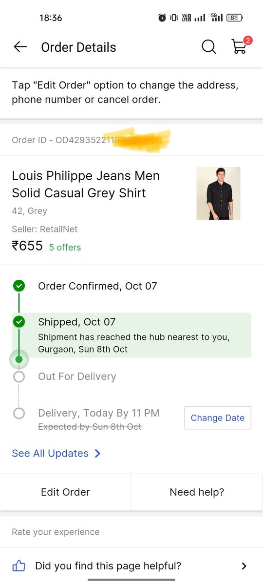 asbee2000's tweet photo. #flipkartVIP is a scam, I was supposed to get my order yesterday and even today it's not yet out for delivery. Do not buy their membership it's a waste of money. @Flipkart @flipkartsupport https://t.co/b3lxbcv8Bm