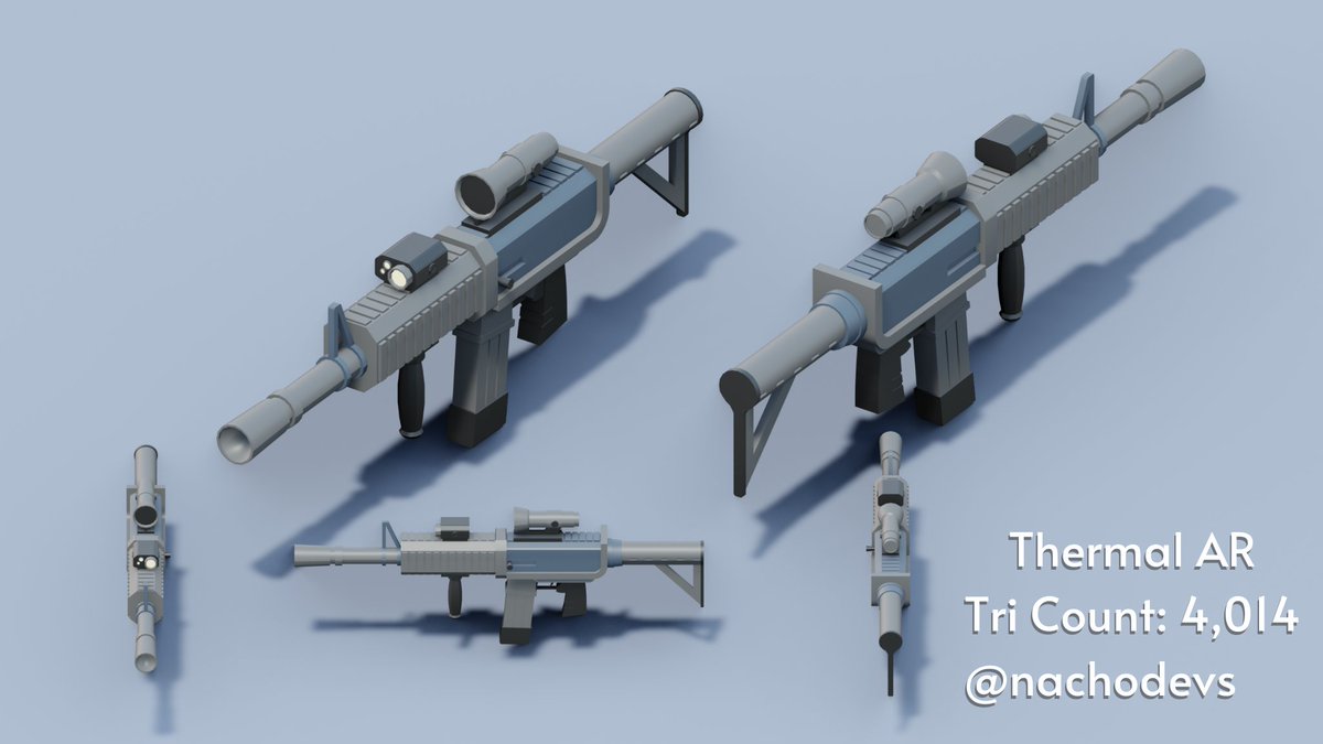 nachodevs's tweet photo. @MilitaryTycoon Thermal AR Gun 

#Roblox #RobloxDev https://t.co/upZUHOIbdL