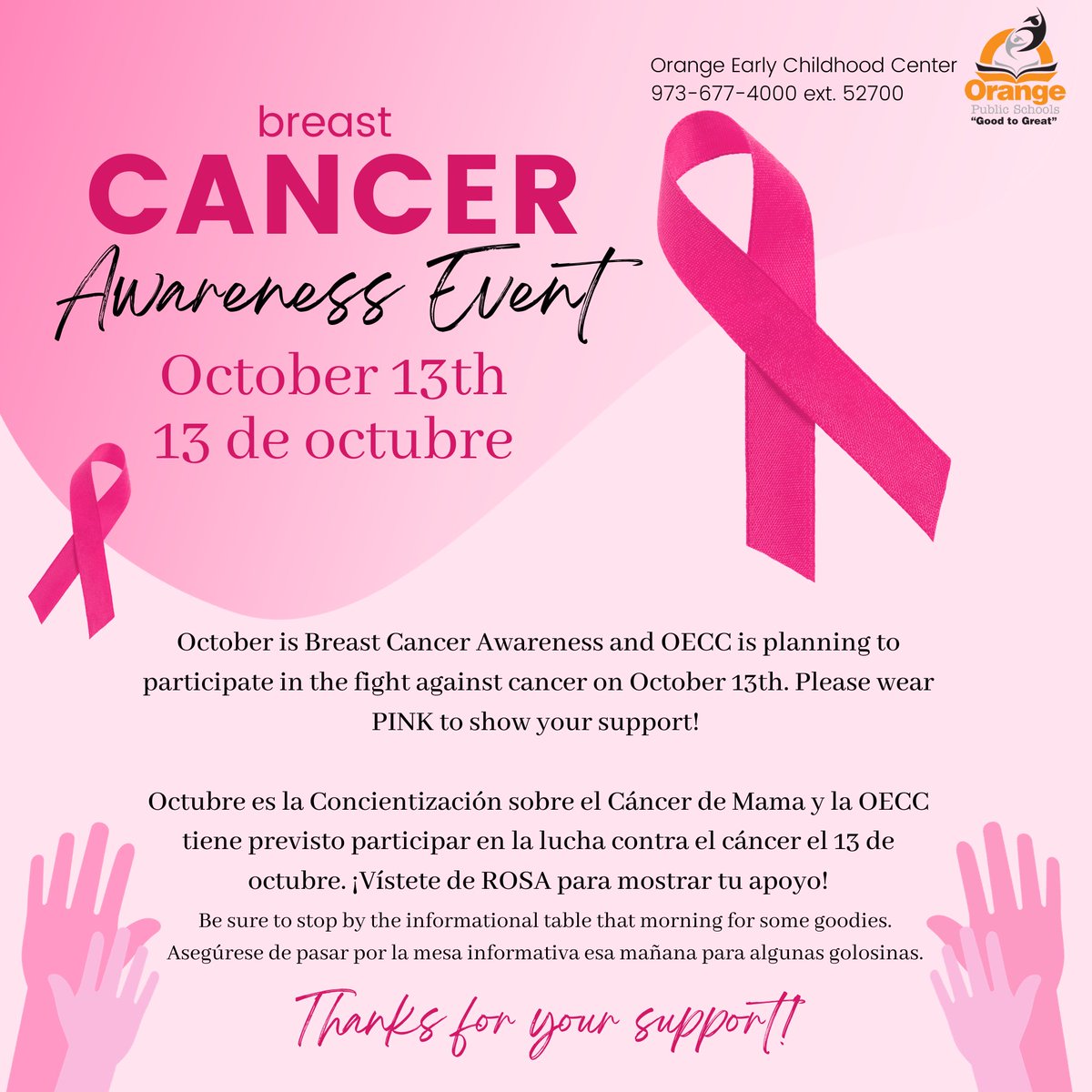 It’s officially October! Which means it’s #BreastCancerAwarenessMonth. Your support can make a lasting impact! I am walking for #MakingStridesPointPleasant this month. Make a donation today! 🎀🌷💗🎗🌸🌺 secure.acsevents.org/site/STR?fr_id…