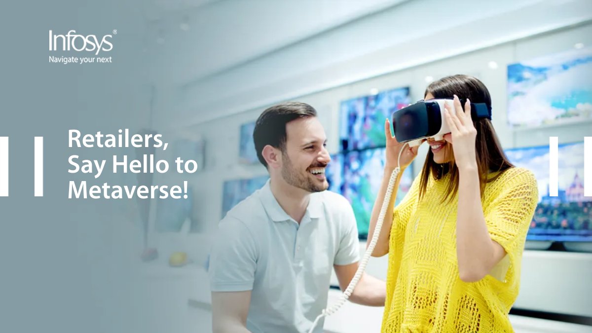 Infosys's tweet image. Dive into our latest paper and explore how virtual worlds are revolutionizing the shopping experience and reshaping customer interactions. Don&apos;t miss out on the #Metaverse in retail revolution – Read the PoV here: infy.com/46maVKs

#iCETS #InfosysInnovationNetwork