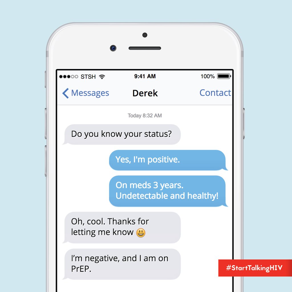 When the conversation about #HIV is open, honest, and kind, everyone wins. To learn conversation starters, visit: bit.ly/2SSmaWo #TalkUndetectable #StartTalkingPrEP #StopHIVTogether