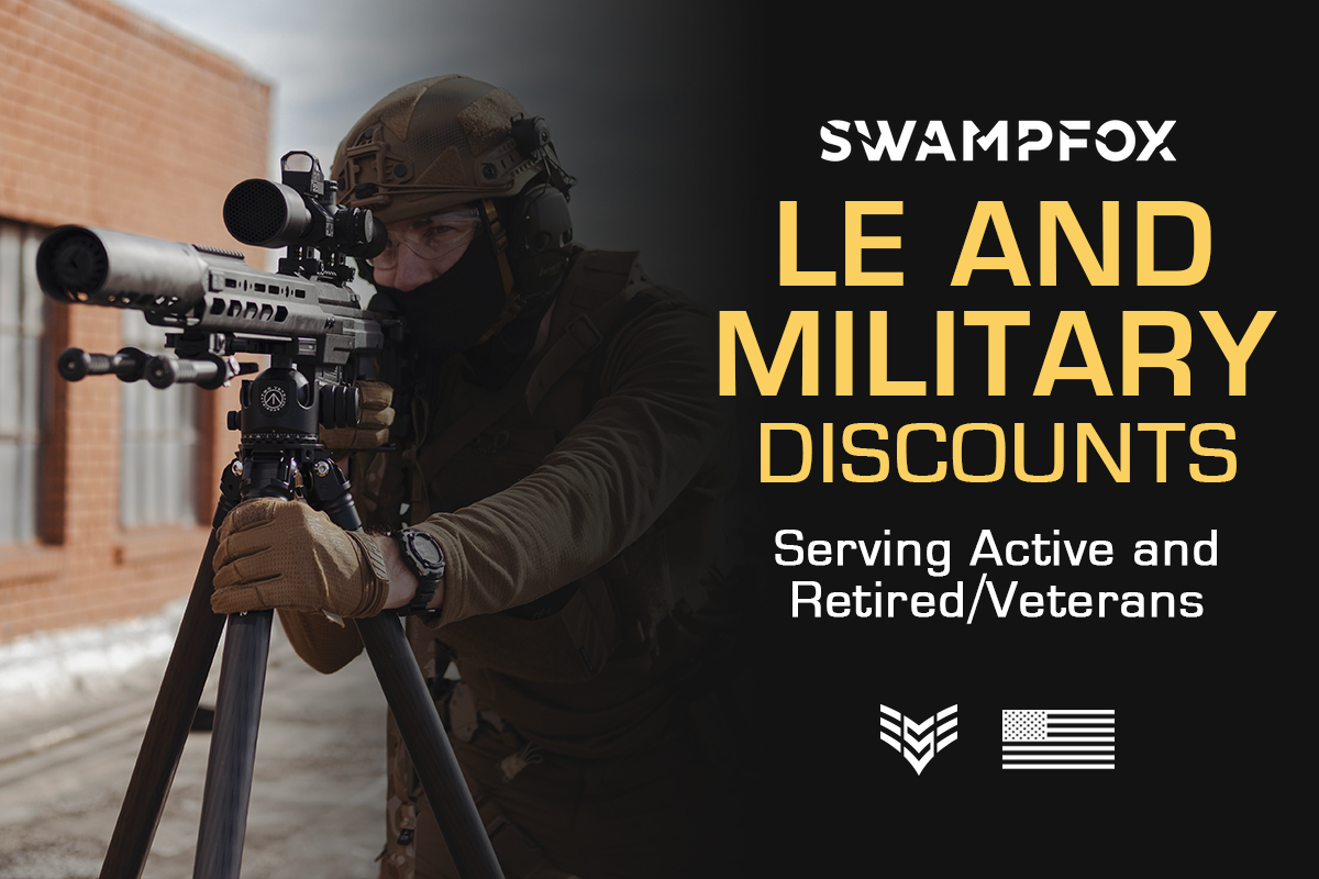 swampfoxoptics's tweet photo. Savings for those who serve. Complete our online form and verification process to get discounts on all #SwampfoxOptics and accessories.
🚔 https://t.co/0vYDEKckpn https://t.co/sXOI85Dhzz