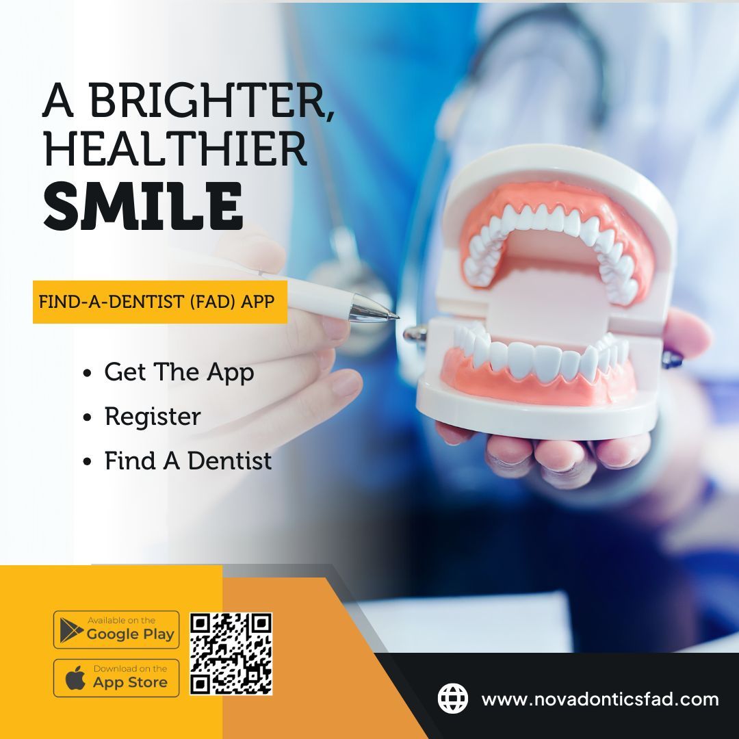 Novadontics Find-A-Dentist (FAD) does all the work for you by compiling all the information you need to know about dental professionals near you. Download the free app or visit the website today!

Learn more: buff.ly/3BWexVQ
#Novadontics #FindADentist