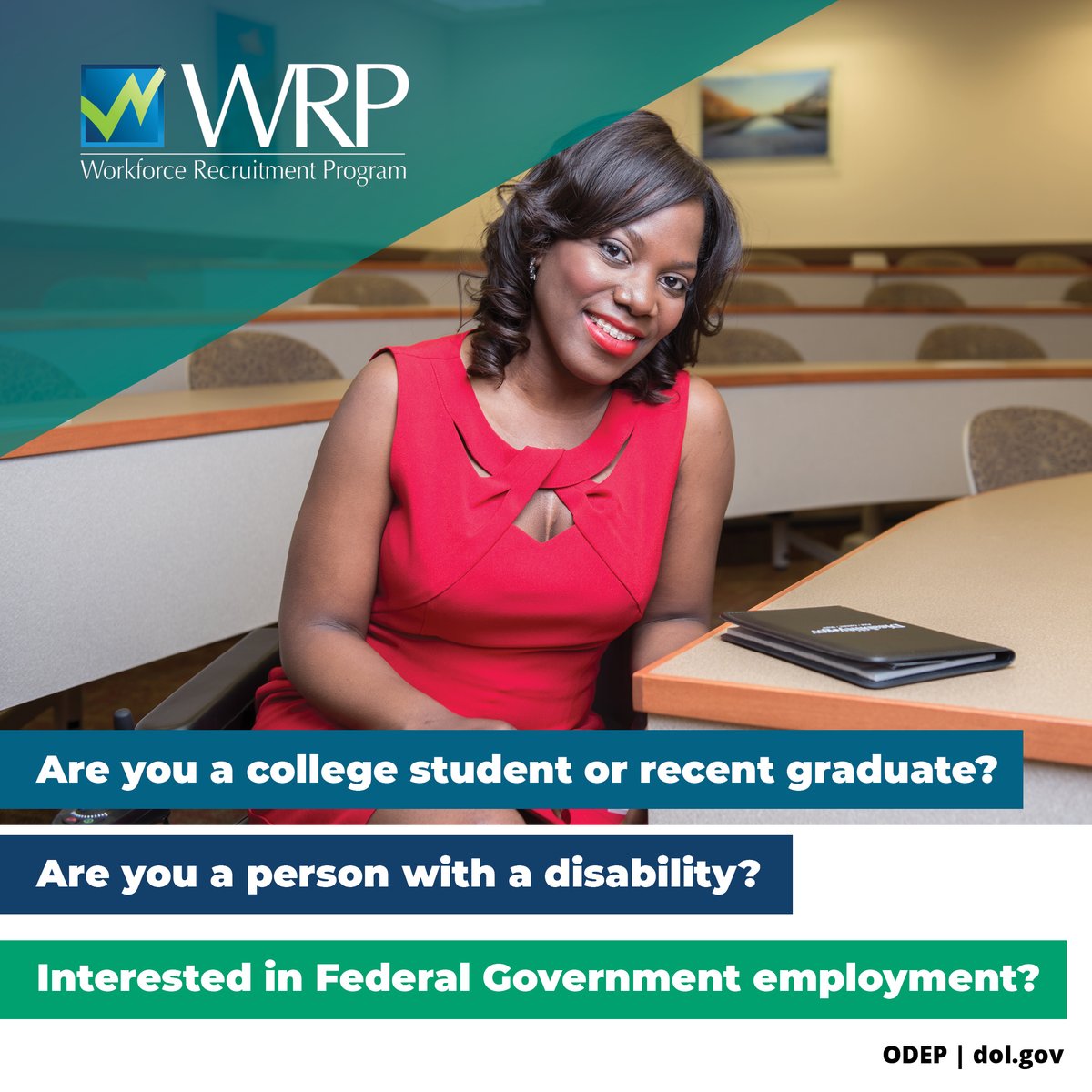 CDETweets's tweet photo. Are you a college student, graduate student or recent graduate with a disability seeking an internship or job? Check out the #WorkforceRecruitmentProgram to get connected to career development opportunities! https://t.co/4L6Tkmr8o5 https://t.co/2LaTMxkPhf