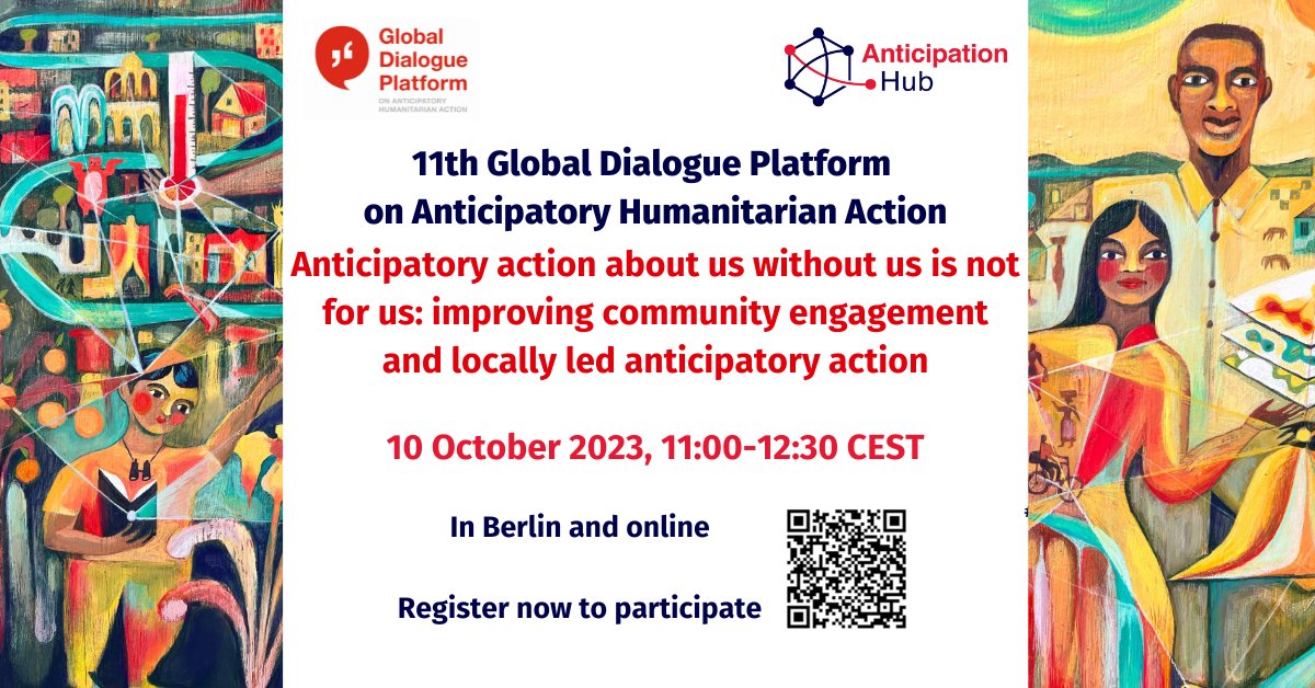 FAOemergencies's tweet photo. Community engagement is key to effective #AnticipatoryAction.

To learn practical steps to engage people at risk, join @FAO and @WFP at 11am Tuesday 10 October for this workshop!

Register here 👉 https://t.co/dZ64Aj6l7b

#GlobalDP https://t.co/cP28rs4u13