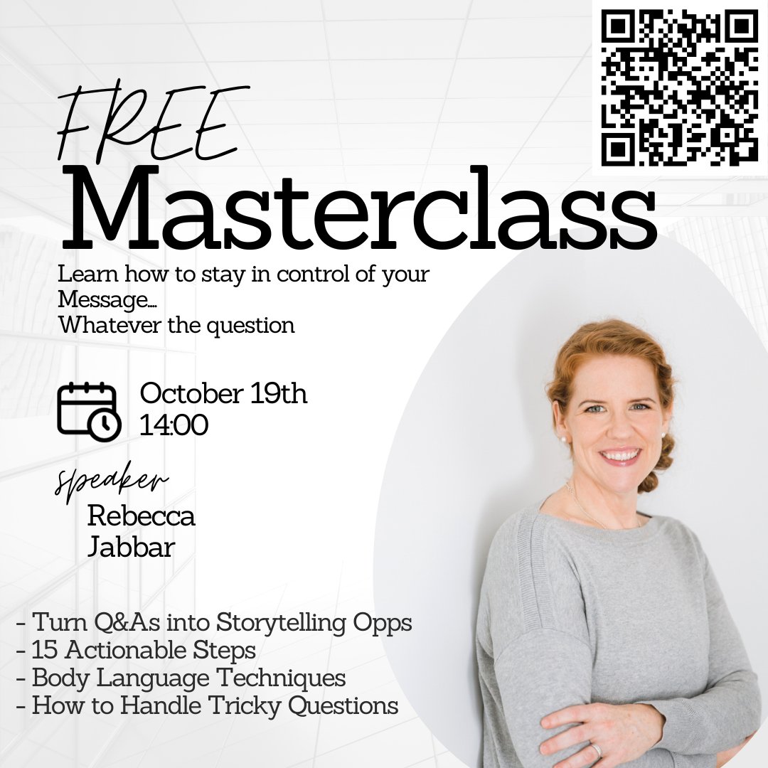 Doing pitches, presentations, podcasts?
Then you need to make this one-hour Masterclass

If you want HUGE return for your time
Then you need to make this one-hour Masterclass

#mediatraining #presentationskillstraining #presentationtips #presentationtipsandtricks #pitchingtips