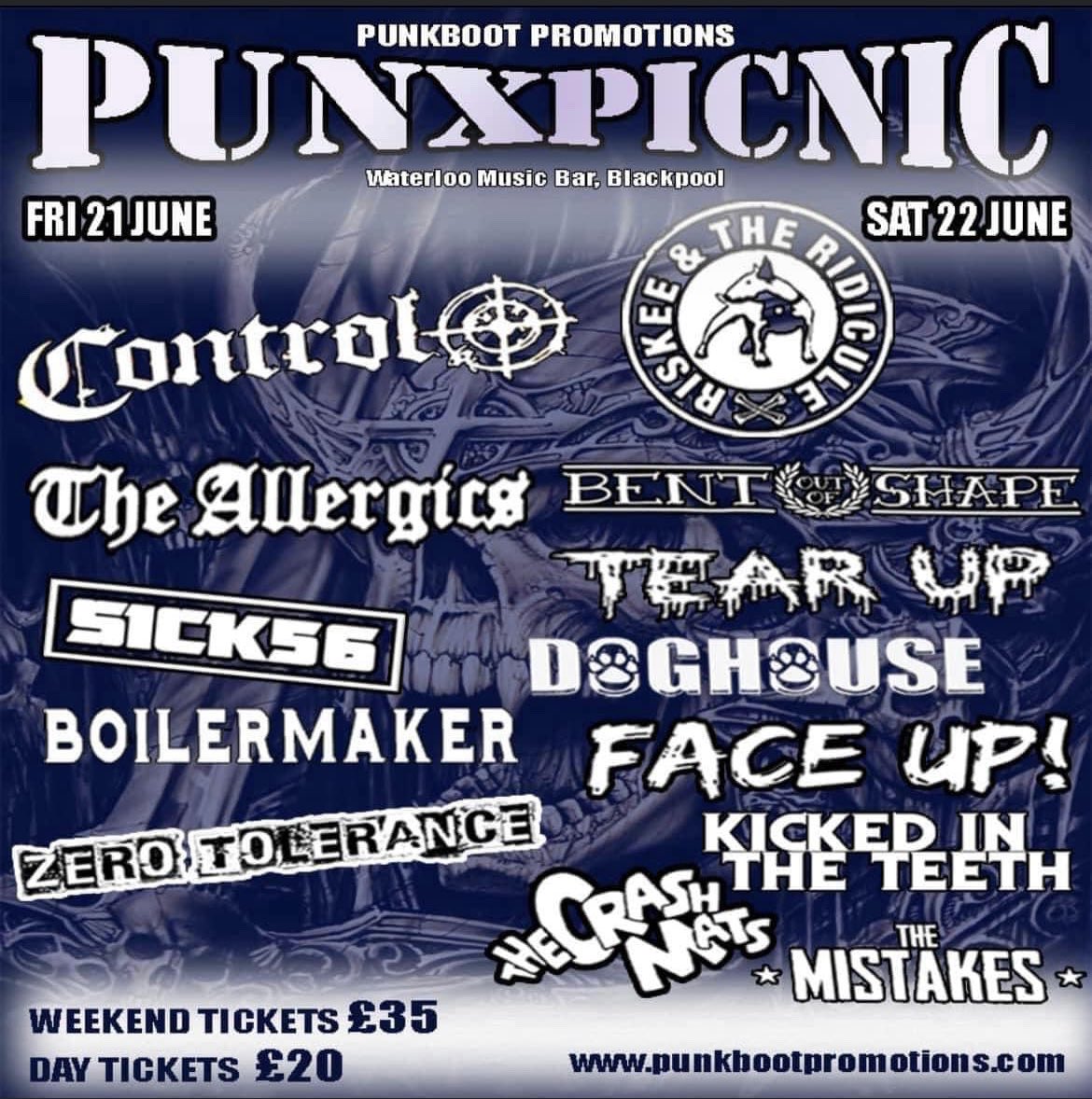 PunkbootP's tweet photo. Last few weekend tickets left. Get them today from our website https://t.co/xMrpVVDg5e https://t.co/mNE0j6roBJ