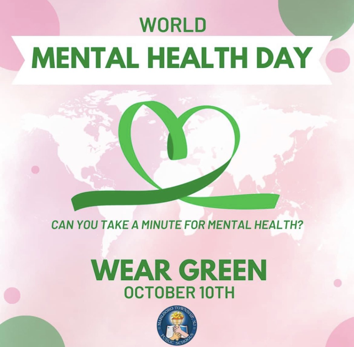 Thank you to the 100+ staff that participated in our Supporting Student Mental Health in the Gen. Ed. Classroom session at #MTPSEdCamp23 this morning! Don’t forget #WorldMentalHealthDay is TOMORROW! Wear green and take a minute (or a few) for mental health!! <a href="/MTPSNJ/">Marlboro Twp Schools</a>