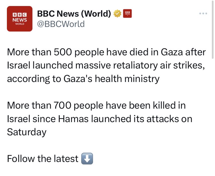 Louis_Allday's tweet image. Palestinians “attack” and “die”, but Israelis “retaliate” and are “killed”.

The hatred and racism of the BBC and other mainstream media is fully out in the open.